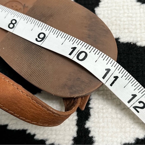 Tory Burch Regan Leather Thong Sandal Flat Size 10 - Picture 7 of 9